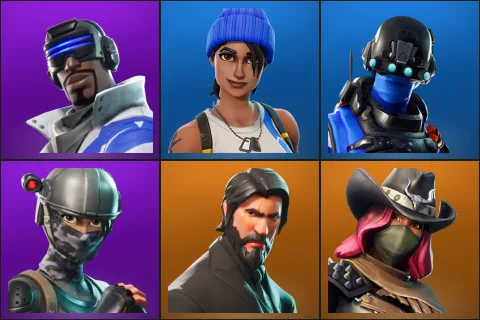 Blue Striker, Blue Team Leader, Carbon Commando, Elite Agent, The Reaper, Calamity