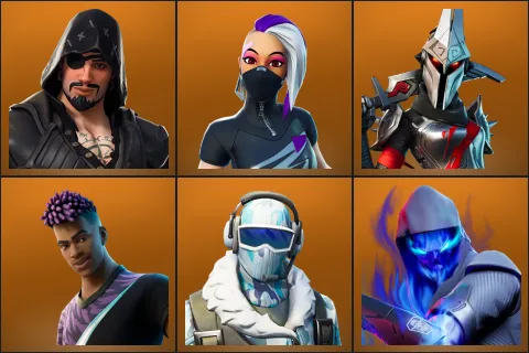 Blackheart, Catalyst, Eternal Knight, Fade, Frostbite, Fusion