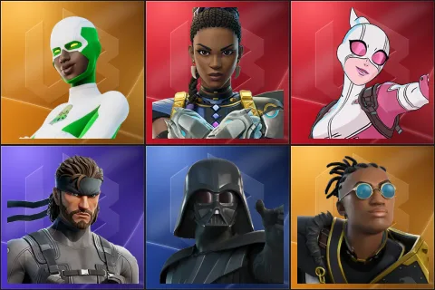Backlash, Shuri, Gwenpool, Solid Snake, Darth Vader, Malik