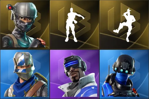 Elite Agent, Floss, Take The L, Blue Squire, Blue Striker, Carbon Commando