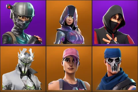 Elite Agent, Glow, IKONIK, Rogue Spider Knight, Rose Team Leader, Warpaint