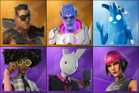 Joey, Kymera, Polar Peely, Doctor Slone, Guggimon, Sunny