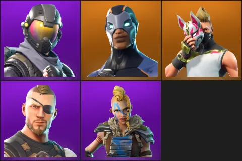 Rogue Agent, Carbide, Drift, Battlehawk, Huntress