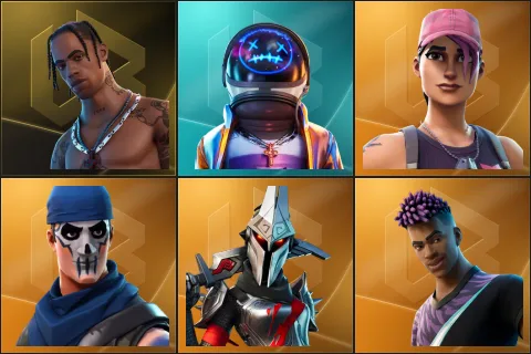 Travis Scott, Astro Jack, Rose Team Leader, Warpaint, Eternal Knight, Fade