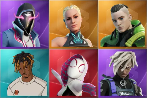 Xander, Paradigm (Reality-659), Twyn, Slayer Juice WRLD, Spider-Gwen, Bytes