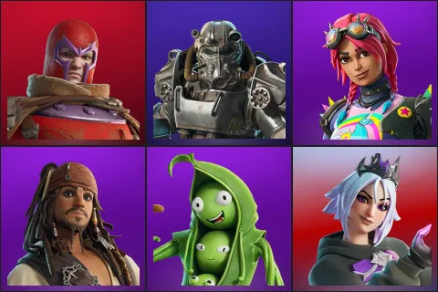 Wastelander Magneto, T-60 Power Armor, Brite Raider, Jack Sparrow, Peabody, Persephone
