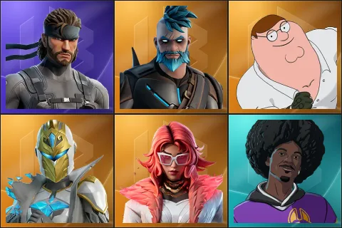 Solid Snake, Omegarok, Peter Griffin, Spectra Knight, Valeria, LBC '93 Dogg