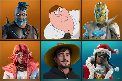 Omegarok, Peter Griffin, Spectra Knight, Valeria, MrBeast, Santa Dogg