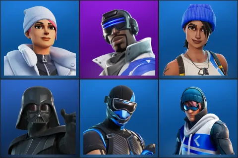 Blizzard Bomber, Blue Striker, Blue Team Leader, Darth Vader, Fixer, Point Patroller