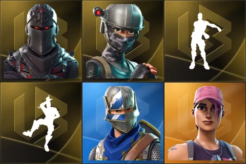 Black Knight, Elite Agent, Floss, Take The L, Blue Squire, Rose Team Leader