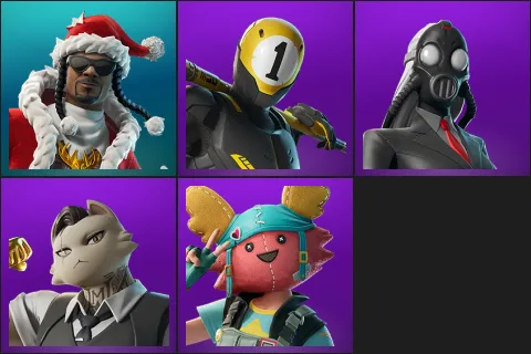 Santa Dogg, 1-Ball, Chaos Director, Meowdas, Undercover Skye
