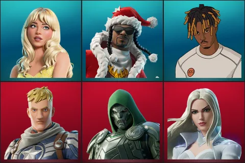 Sabrina Carpenter, Santa Dogg, Slayer Juice WRLD, Captain Jones, Doom, Emma Frost