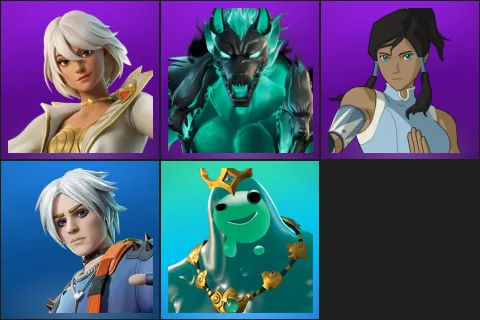 Aphrodite, Cerberus, Korra, Hael, Poseidon