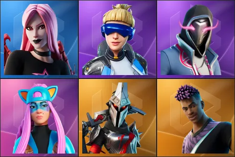 Haze, Neo Versa, Xander, Alli, Eternal Knight, Fade