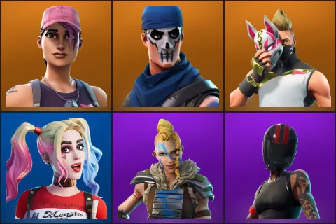 Rose Team Leader, Warpaint, Drift, Harley Quinn, Huntress, Redline