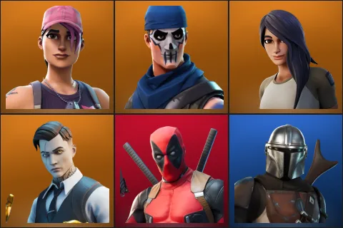 Rose Team Leader, Warpaint, Gear Specialist Maya, Midas, Deadpool, Mandalorian