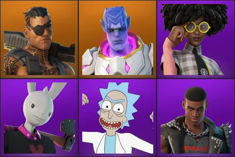Joey, Kymera, Doctor Slone, Guggimon, Rick Sanchez, Rust