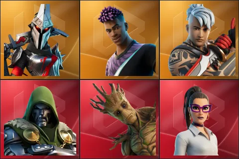 Eternal Knight, Fade, Ronin, Doctor Doom, Groot, Jennifer Walters
