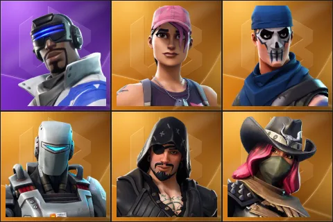 Blue Striker, Rose Team Leader, Warpaint, A.I.M., Blackheart, Calamity