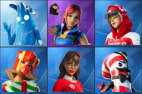 Polar Peely, Explorer Emilie, Arctic Adeline, Holiday Boxy, Krisabelle, Mr. Dappermint