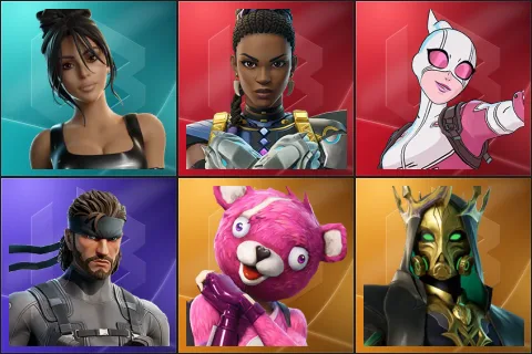 Iconic Kim Kardashian, Shuri, Gwenpool, Solid Snake, Cuddle Team Leader, Hades