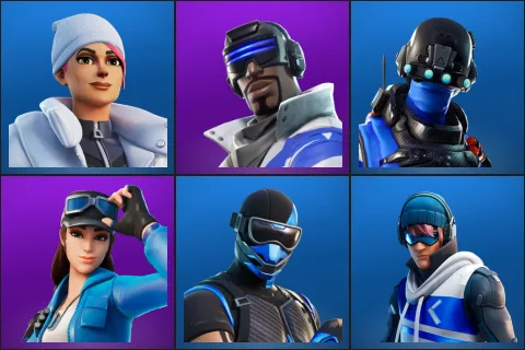 Blizzard Bomber, Blue Striker, Carbon Commando, Cloud Striker, Fixer, Point Patroller