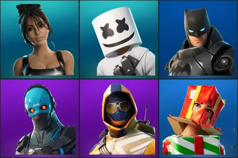 Iconic Kim Kardashian, Marshmello, Armored Batman Zero, Cobalt, Summit Striker, Holiday Boxy
