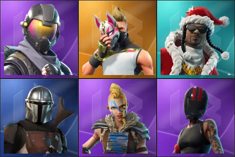 Rogue Agent, Drift, Santa Dogg, Mandalorian, Huntress, Redline