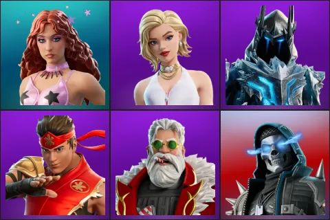 Chappell Roan, Cat Holloway, Exalted Ice King, FIRE Master Kai, Lt. Winter, Skull Raider