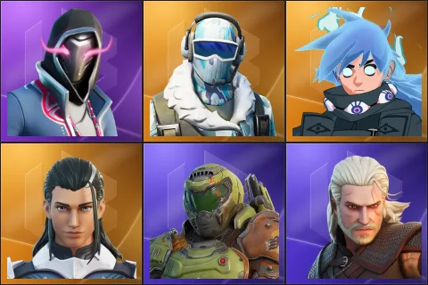 Xander, Frostbite, Nezumi, The Ageless, Doom Slayer, Geralt of Rivia