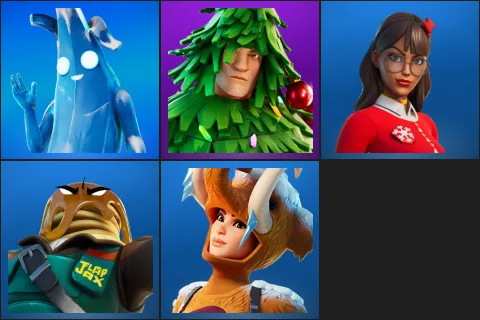 Polar Peely, Lt. Evergreen, Krisabelle, Major Mancake, Wooly Warrior