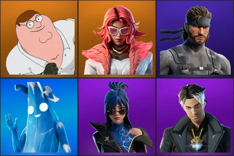 Peter Griffin, Valeria, Solid Snake, Polar Peely, Hope, Montague