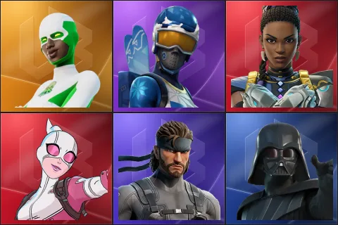 Backlash, Mogul Master, Shuri, Gwenpool, Solid Snake, Darth Vader