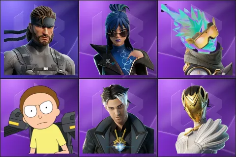 Solid Snake, Hope, Jittershock, Mecha Morty, Montague, Nisha