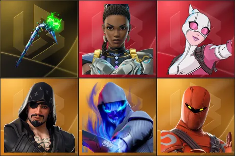 Merry Mint Axe, Shuri, Gwenpool, Blackheart, Fusion, Hybrid