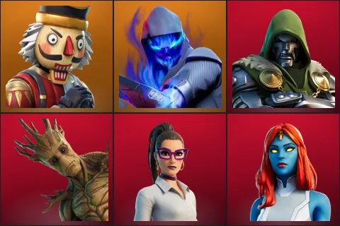 Crackshot, Fusion, Doctor Doom, Groot, Jennifer Walters, Mystique