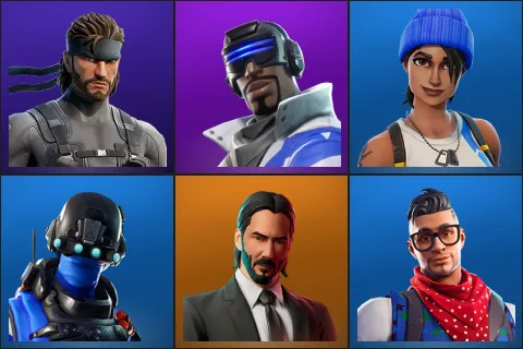 Solid Snake, Blue Striker, Blue Team Leader, Carbon Commando, John Wick, Prodigy