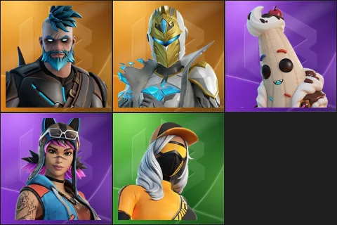Omegarok, Spectra Knight, Lil Split, Renegade Lynx, Runway Racer