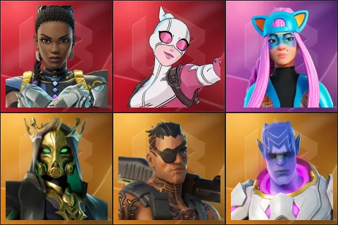Shuri, Gwenpool, Alli, Hades, Joey, Kymera