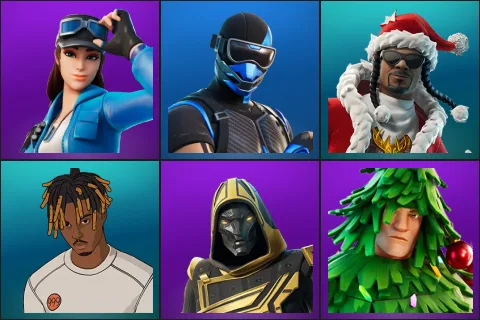 Cloud Striker, Fixer, Santa Dogg, Slayer Juice WRLD, Blitz Knight, Lt. Evergreen