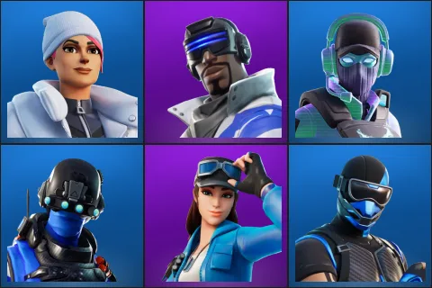 Blizzard Bomber, Blue Striker, Breakpoint, Carbon Commando, Cloud Striker, Fixer