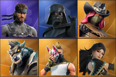 Solid Snake, Darth Vader, Calamity, Dire, Drift, Era