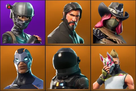 Elite Agent, The Reaper, Calamity, Carbide, Dark Voyager, Drift