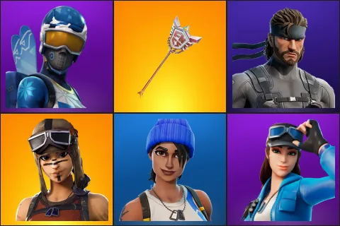 Mogul Master, The Axe of Champions 2.0, Solid Snake, Renegade Raider, Blue Team Leader, Cloud Striker