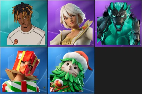 Slayer Juice WRLD, Aphrodite, Cerberus, Holiday Boxy, Winterfest Bushranger