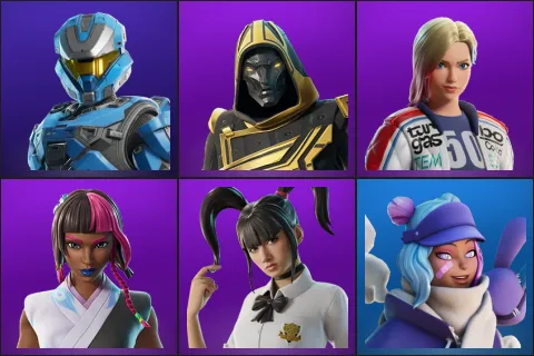 UNSC Spartan, Blitz Knight, Dueling Dragons Jackie, Iridia Vayne, Yuki Yubari, Leelah