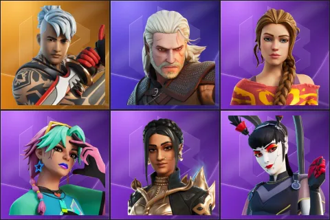 Ronin, Geralt of Rivia, Haven, Selene, Shanta, Tsuki 2.0