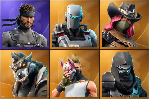 Solid Snake, A.I.M., Calamity, Dire, Drift, Enforcer