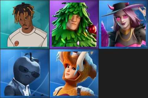 Slayer Juice WRLD, Lt. Evergreen, Harpy Haze, Tart Tycoon, Wooly Warrior