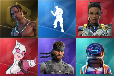 Travis Scott, Laugh It Up, Shuri, Gwenpool, Solid Snake, Astro Jack